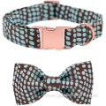 Wholesale customize pattern with leash set dog collar